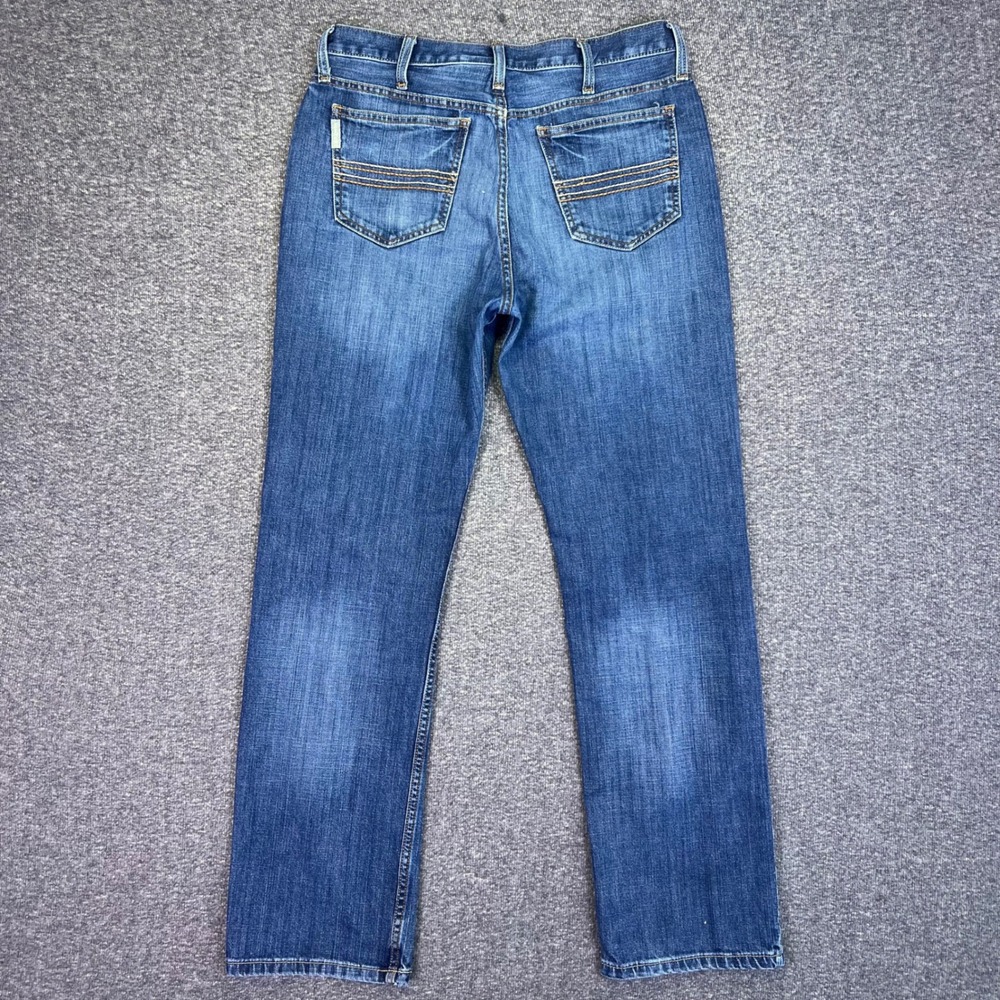 Cinch Jeans Men 32x31 Blue Straight Casual Western Cowboy Stretch Denim Rodeo - Picture 12 of 15